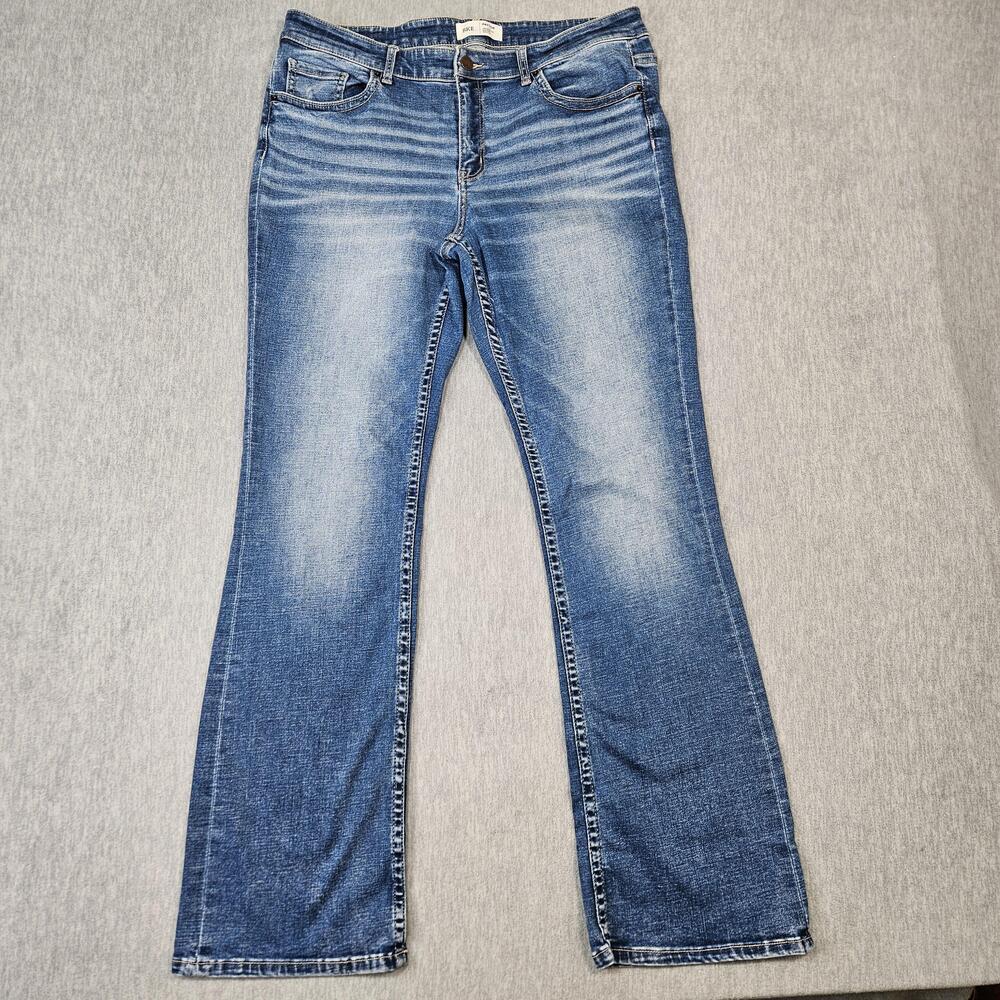 BKE Jeans Womens 33X33.5 (36x33.5) Payton Mid Rise Bootcut Light Wash Stretch